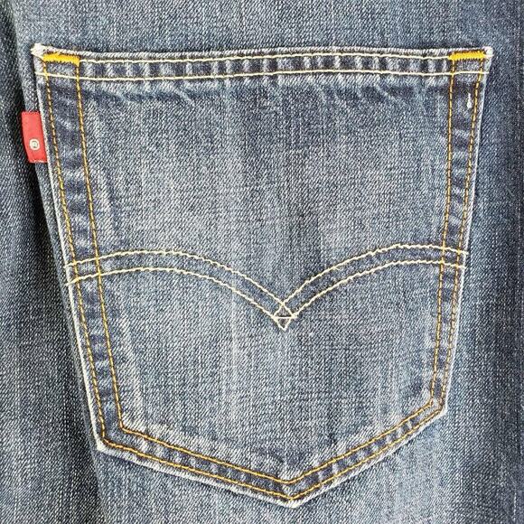 Levi’s Jean Shorts 569 Size 36 Men’s Denim Medium Wash 5-Pocket Jorts Denim - Picture 4 of 10
